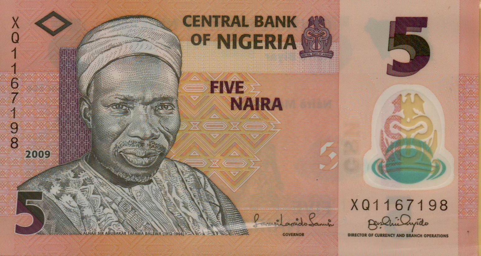 Nigeria 5 2009 UNC P-38/b2
